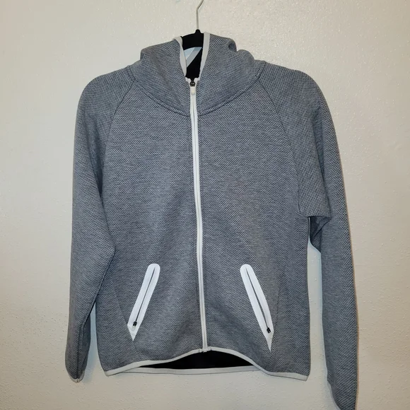 ZYIA Women's Zip-Up Hoodie Jacket Gray Medium Workout - Picture 2 of 7